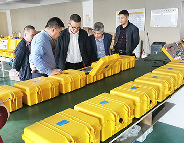 溫州市科技局黨委副書記、副局長朱勇敏一行走訪科暢調研工作的新聞圖片